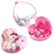 Unikornisos szépség szett szív alakú tárolóban