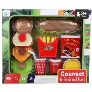 Gourmet hamburgeres élelmiszer készlet