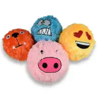 Fuzzy mókás szőrös plüss labda többféle változatban 23cm