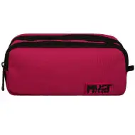 Luna: Must Team Monochrome bordó-fekete hengeres tolltartó 2 zsebbel