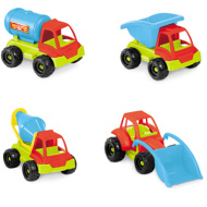 Műanyag építőipari teherautó 25cm-es többféle 1db - Mondo Toys