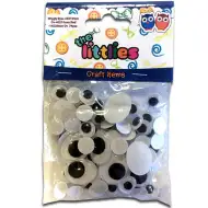 Műanyag szemek 3 méretben 74db