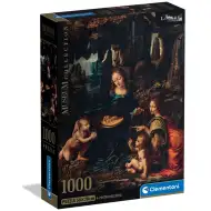 Museum Collection: Leonardo da Vinci - A sziklák szűze 1000 db-os puzzle poszterrel - Clementoni