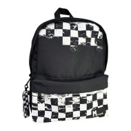 Luna: Must Team Chessboard lekerekített iskolatáska, hátizsák 32x17x42cm