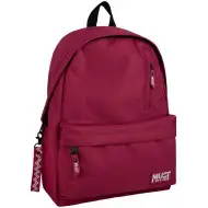Luna: Must Team Monochrome bordó iskolatáska, hátizsák 32x17x42cm