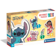 Stitch 4 az 1-ben Supercolor formapuzzle - Clementoni