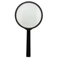 Spirit: Fekete 70mm-es műanyag nyelű nagyító