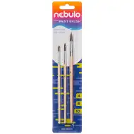 Nebulo: Ecset natúr fanyelű 3db-os szett (4-6-10)