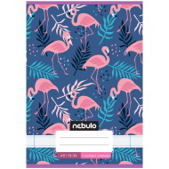 Nebulo: Tűzött 3. osztályos flamingó mintás vonalas füzet 12-32 A/5