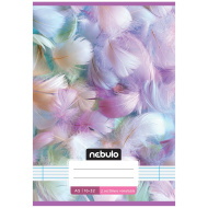 Nebulo: Tűzött 2. osztályos tollpihe mintás vonalas füzet 16-32 A/5