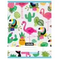 Nebulo: Flamingo és Tukán sima füzet A4 80-32