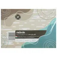 Nebulo: Félfamentes rajzlap A/4 120gr ragasztott 20 ív/csomag fóliába