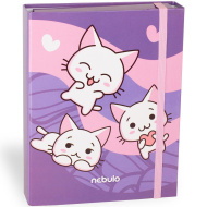Nebulo: Füzetbox A/5-ös méretben cicás mintával