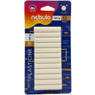 Nebulo: Natúr fehér gyurma szett 12db-os 150g