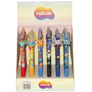 Nebulo: Űrlényes radírozható nyomógombos zselés toll több változatban 1db