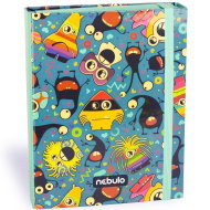 Nebulo: Füzetbox A/5-ös méretben vicces szörnyek mintával