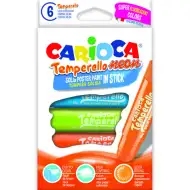 Neon tempera stick 6db-os szett - Carioca