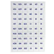 Betűkivágó lapok 4 íves szett