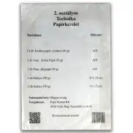 2.osztályos Technika papírkészlet 18db-os