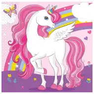 Szivárványos unikornis 2 rétegű szalvéta 20db-os csomag