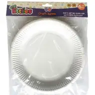 Fehér nagy papírtányér 23cm 6db