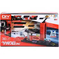 Parkoló autókkal és helikopterrel 24db-os