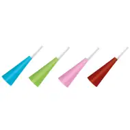 Party színes kis trombiták – 4 db-os szett