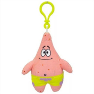 SpongyaBob: Plüss táskaklipp, 13 cm - Patrick