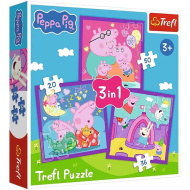 Peppa malac 3 az 1-ben 20-36-50db-os puzzle - Trefl