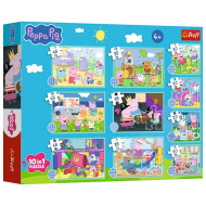 Peppa malac 10az1-ben puzzle szett - Trefl