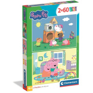 Peppa Malac 2x60db-os Supercolor puzzle - Clementoni