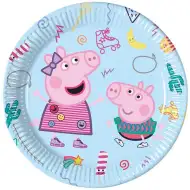 Peppa malac papírtányér 8db-os szett 23cm