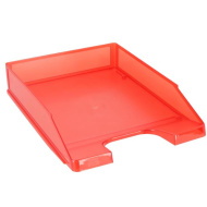 Spirit: Piros áttetsző irattálca A/4-es