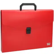 Spirit: Piros, csatos irattartó mappa A4 fogantyúval