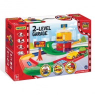 Play Tracks: 2 szintes garázs utánfutós kisautóval - Wader