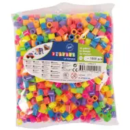 PlayBox: 9mm-es XL MAXI neon színű vasalható gyöngyök 1000db-os csomag