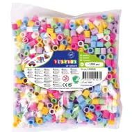 PlayBox: 9mm-es XL MAXI pasztell színű vasalható gyöngyök 1000db-os csomag
