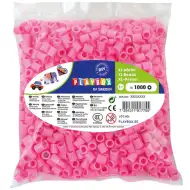 PlayBox: 9mm-es XL MAXI vasalható gyöngy 1000db-os csomag rózsaszín színben