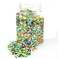 PlayBox: Fűzhető színes műanyag gyöngyök 2-3 mm 500g-os csomag