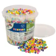 PlayBox: 5mm-es MIDI színes vasalható gyöngyök vödörben 5000db-os szett