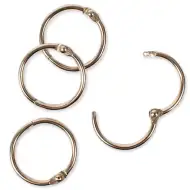 Playbox: Nyitható fém karika – Ø 25 mm, 10 darab