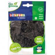 PlayBox: Go Green 5mm-es MIDI vasalható gyöngy 1000db-os fekete színben