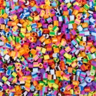 PlayBox: 5mm-es MIDI vasalható gyöngy 20000 db-os csíkos gyöngy mix vödörben