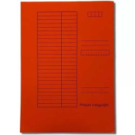 Piros pólyás dosszié A/4 230g