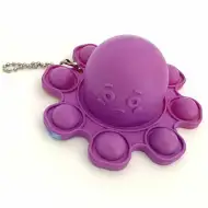 Pop it polip kulcstartó többféle színben