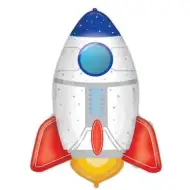 Űrrakéta alakú fólia lufi 77cm-es
