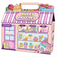 Puffy Pouches: Pufi charm design szett - kávézó