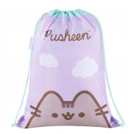 Pusheen lila tornazsák, sportzsák 43x34cm