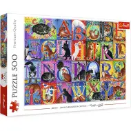 Macskás ábécé 500db-os puzzle - Trefl