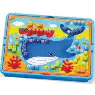 Quercetti: Fanta Color Cards Állatok kreatív pötyi játékszett